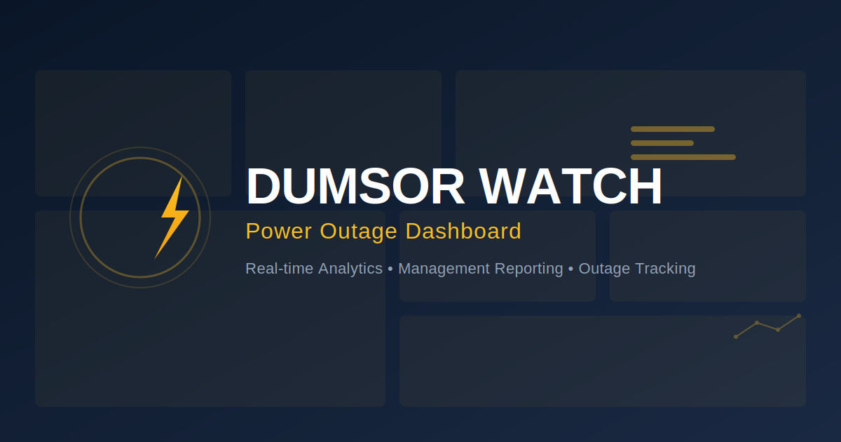 DUMSOR - Ghana National Downtime Tracker